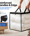 Ultra Clear Storage Bags 2 Pack 17.7 Inches for Shoes and Tools waterproof PVC vinyl with side handles holding blankets