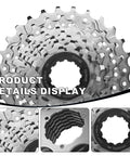 Beefy 8 Speed Bike Cassette 11 To 28 Tooth Range For Mountain Folding And Commuter Bikes Durable Steel Construction
