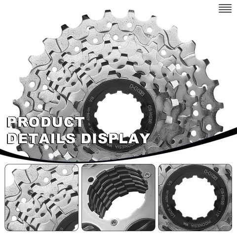 Beefy 8 Speed Bike Cassette 11 To 28 Tooth Range For Mountain Folding And Commuter Bikes Durable Steel Construction