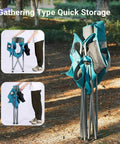 Heavy Duty Camping Folding Chair For Adults With Cup Holder And Cooler Pouch Plus Side Pocket Sturdy X Frame And Easy Setup