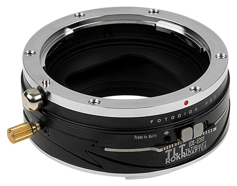 Tilt-Shift Lens Mount Adapter For Canon RF: Converts Canon EF Lenses To RF Bodies, all-metal adapter with shift knob