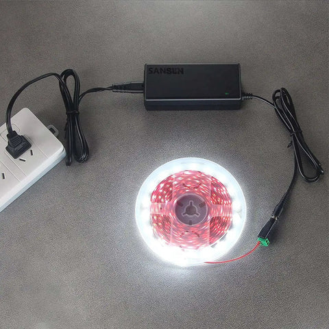 12V 5A Power Supply Adapter 120V AC To DC 12V 60W With 5.5x2.1mm Jack For LED Strip Lights and power strip