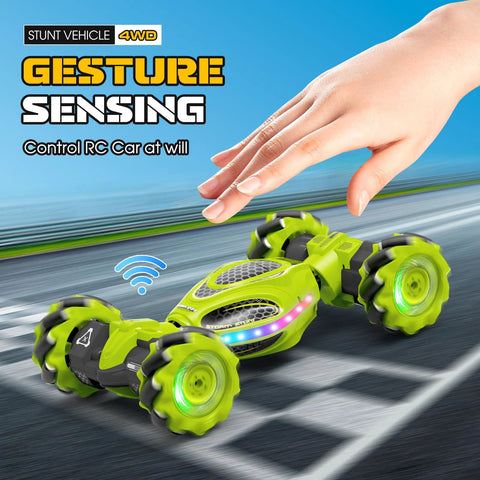 Gesture control RC stunt car with 4WD and hand wave sensor