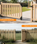 Heavy Duty Sliding Gate Kit With Anti Sag Fence Hardware Roll Wheels And Latch Universal Corner Braces For 1 To 2 Inch Wood Gates on wood gate