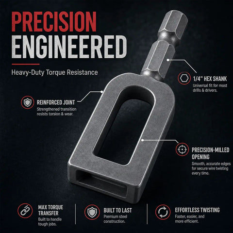 Shop Favorite Drill Wire Nut Twister Set with 1/4" hex shank, heavy-duty steel construction for reliable wire twisting.