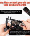 Digital caliper measuring 0.87-inch seat post for Kid Bike Seat Replacement Cushion for 12 and 14 Inch Balance Bikes