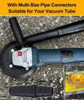 All-In-One Angle Grinder Dust Shroud 4.5 and 5 Inch With Diamond Concrete Grinding Wheel, Fits Most Grinders, shown with adapter