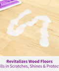 Top Shelf Wood Floor Restorer Plus Slick Gloss Finish And No Fuss One Coat Application That Cuts Down On Scratches While Delivering Solid Heavy Duty Shine For Modern Homes applied to wood floor.