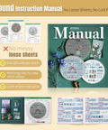 Bound guide of Beginner Embroidery Kit With Magnetic Needle Minder, 4K Video Tutorials, Pre Printed Floral Patterns for women at home.