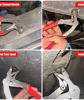 2 Pack Auto Clip Pliers Set With 100 Universal Retainer Clips used on engine compartments, chassis, trim panels, and fenders