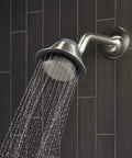 Moxie Showerhead With Built In Bluetooth Speaker, 1.75 GPM High Pressure Full Coverage Spray in vibrant brushed nickel finish