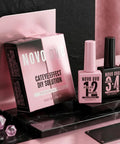 2 In 1 UV Nail Glue And Builder Gel Top Coat Kit With Cat Eye Effect Magnet Included Hema Free For Press On Nails