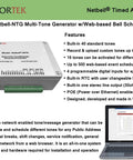 Supercharge Your Facilities With This IP PA System Controller And Network Audio Message Generator That Knocks Out Break Time Alarms Routine Reminders And Emergency Pagers With Zero Drama No Sweat Setup, showing a networked tone generator.