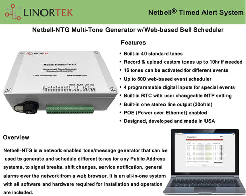 Supercharge Your Facilities With This IP PA System Controller And Network Audio Message Generator That Knocks Out Break Time Alarms Routine Reminders And Emergency Pagers With Zero Drama No Sweat Setup, showing a networked tone generator.