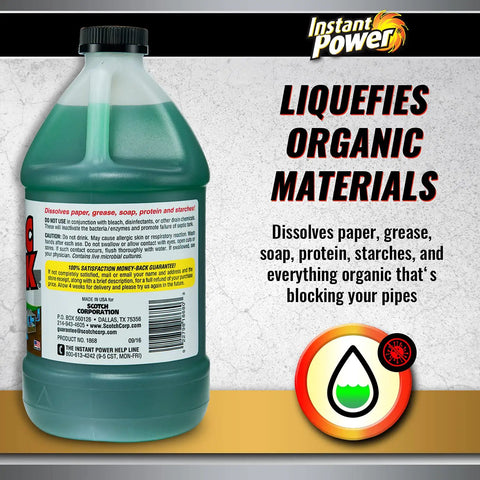 Septic Tank Shock Treatment Liquid Clog Remover Safe For Septic Systems And RVs Clears Drains In Minutes Pour Directly Into Toilet