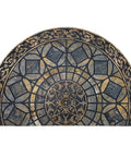 Heavy Duty Rubber Back Entrance Mat 24x36 Inches For High Traffic Areas Doormat Front Door Rug Outdoor Grippy Non Slip Low Profile Grey Built Tough For Garage Patio, featuring a decorative circular pattern.