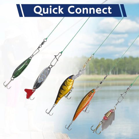 All In One 175 Piece Fishing Swivels Kit With Barrel And Ball Bearing Swivels 3 Way Swivels Coastlock Snaps Safety Snaps Rolling Barrel Snaps Duo Lock Terminal Tackle Gear For Lures And Sinkers Tackle Box Ready quick connect lure rigs with swivels