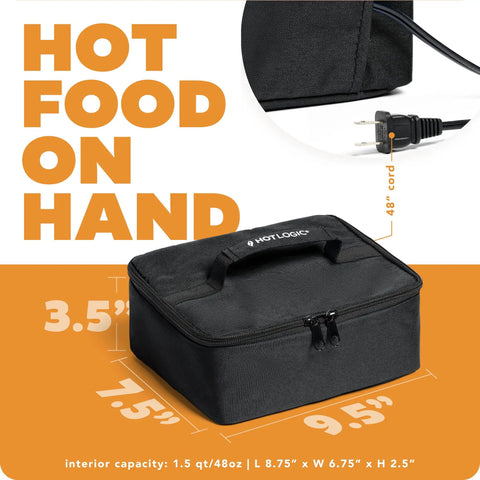 Compact Portable Electric Lunch Warmer For Work Office And Construction Sites Grab And Go Reheat Cook And Eat 120V Black