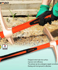 Worker using Non Sparking Round Point Shovel And Pick Mattock Set With 39 Inch Shovel And 36 Inch Pick Hoe for digging in dirt