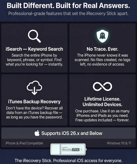 Data Recovery And Investigation Tool For iPhone iPad And iPod Touch That Lets You Recover Data Investigate Messages And Apps