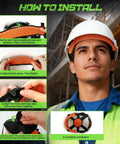 Installation guide for Hard Hat Sweatband And Top Pad Set, Washable Three Layer Fabric Sweat Liner Replacement With Helmet Padding