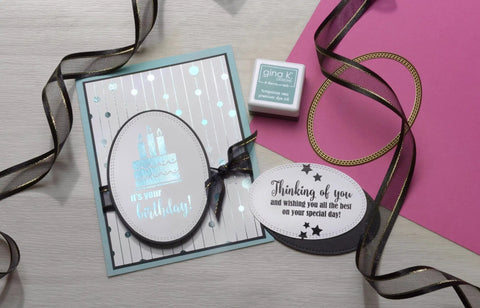 Foil Mates Sentiments Birthday Essentials Set, 5.5 X 8.5 Inches, card with birthday message and elements for Deco Foil and Therm O Web