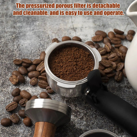 Two Pack 51mm Stainless Steel Espresso Filter Baskets For Portafilter Machines Pressurized Cup Filters For 1 Or 2 Cup Brews