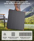 Person holding 450W Portable Foldable Solar Panel Charger For Off Grid RV Power Backup IP68 Waterproof 38V N Type 16BB