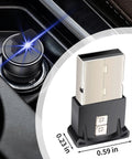 USB LED Car Light With 5V Smart Interior Lighting Atmosphere Lamp Plug In Interface Adjustable Brightness in car console.
