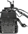 Evaporative Emissions Vapor Canister Replacement for Select Toyota Models in black, top view showing hoses and connectors.