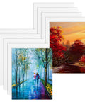 8x10 Sublimation Blanks Set, 15 Double Sided Canvas Pads with colorful landscape paintings, 600D Oxford fabric