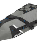 Wolf Grey Mule 9 Bikepacking Rolltop Waterproof Saddle Bag For Tents And Gear With IPX5 Rating, Secure Straps