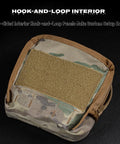 Grabs-And-Go Utility Pouch MOLLE-Compatible Gear Organizer Bag with hook-and-loop interior on black background