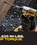 Cordless 20V Max Brushless Impact Driver Delivers Knockout 1825 Inch Pounds Torque And Blistering 3400 RPM Across Three Speed Settings Featuring Smart Variable Trigger Bright Built In Light And Ships Ready To Roll With Full Battery Charger Kit For Tough, shown in use with wood.