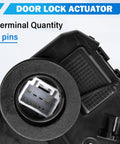 Close-up view of terminal connector on Front Left Door Lock Actuator Motor For Toyota And Scion Vehicles Replaces 931 401 69040 06180