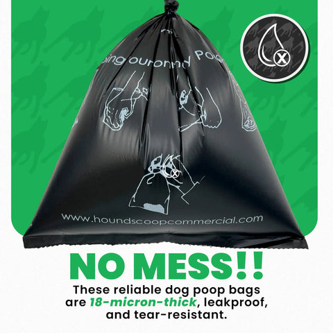 Bulk Pack Of 2000 Pet Waste Bags In Roll Format, Heavy Duty Pro-Grade Dog Poop Bags For Parks, HOAs And Residential Use, Dog Waste Station Bags Compatible With Poop Station Dispensers
