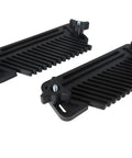 Tough As Nails Uhmw Plastic Featherboard Set Of Two Adjustable Fence Guide for router tables and table saws, black plastic design.