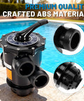Top Mount Multiport Valve 2 Inch 6 Position Pool Filter Control Valve Replacement 263085 beside pool