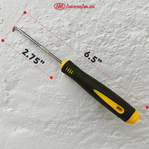 Heavy Duty Six Inch Cage Nut Tool For Server And Network Rack Mounting Includes An Ultra Comfy Rubber Grip Handle 6.5 inches long