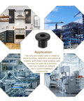 Rugged M8 T Nuts Black Carbon Steel Insert Tee Fasteners for Furniture Build displayed among application images.