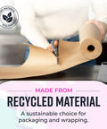Person cutting Brown Kraft Packing Paper Roll 18 Inch By 1200 Inch USA Made For Moving And Shipping Arts And Crafts Projects Vision Boards