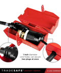 Two Pack 220 Volt Plug Lockout Device Set For Lock Out Tag Out Large Power Cord Locks Fits Plugs Up To Three Inch Diameter