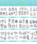 Shrink Art Sheets Kit For Kids With 75 Pre Cut Designs For Instant Fun Easy Coloring And Keychain Making Craft Set No Cutting Needed Diy Craft Project For Boys And Girls Creative Gift Idea, 12 themes