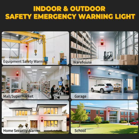 Top Shelf Ac110v Industrial Siren And Alarm Strobe Light With A Hella Kickin 120db Loud Horn And Bulletproof Waterproof Red Beacon Warning Flasher For Emergency Factory Fire Tornado Or Intruder Deterrent