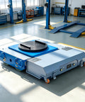 Heavy Duty Electric Trackless Workhorse With 360 Degree Rotating Turntable And Smart Remote Control built with a steel chassis.
