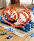 Cool Race Track Car Set For Kids 3 Plus With 5 Rotating Tracks And 2 Small Cars Boys Toy Car Track Set For Ages 3 4 5 6 7 8 Great Gift