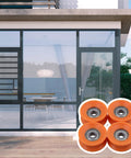 Top Shelf 4 Piece U Groove Pom Pulley Pack Featuring A Clean 6 mm Bore And 30 mm Rim Built Tough For 79 Kg Load Capacity And Slick Fast Spin On Any Hardworking DIY Assembly Project displayed in a modern setting.