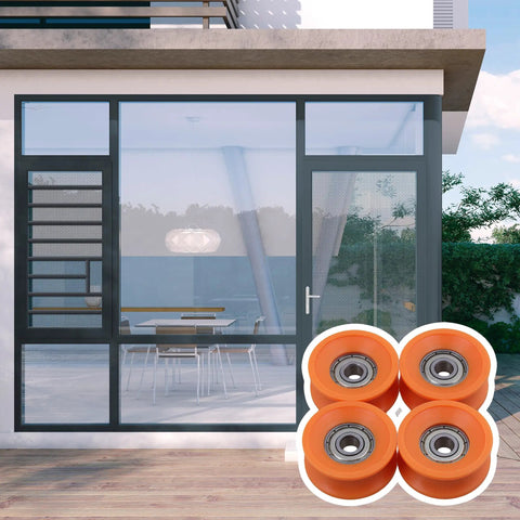 Top Shelf 4 Piece U Groove Pom Pulley Pack Featuring A Clean 6 mm Bore And 30 mm Rim Built Tough For 79 Kg Load Capacity And Slick Fast Spin On Any Hardworking DIY Assembly Project displayed in a modern setting.
