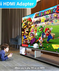 Child playing Nintendo Wii using 4 In 1 Wii Cable Set Bundle For Nintendo Wii With HDMI Converter on HDTV