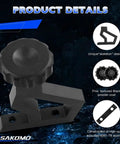 Beefed Up High Lift Jack Hood Mount For Jeep Wrangler JK 2007 To 2018 Off Road Jack Bracket Kit Black Lightweight Aluminum Alloy